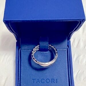 Tacori Sculpted Crescent S Steel Sport Wedding Band 6mm Size 10.5